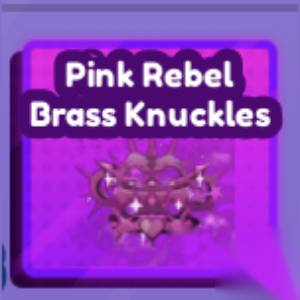 Pink Rebel Brass Knuckles — Baddies item