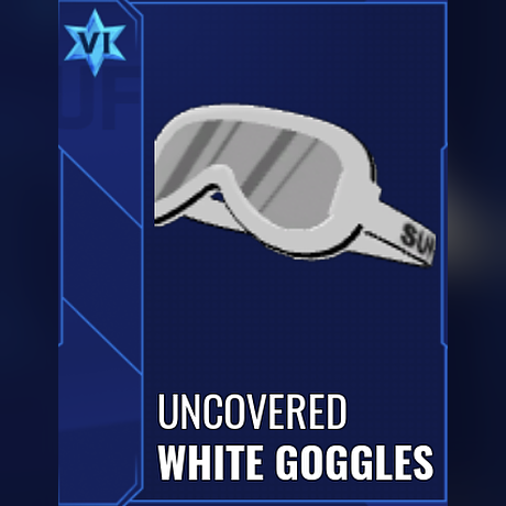 Uncovered White Goggles — NFL Universe item