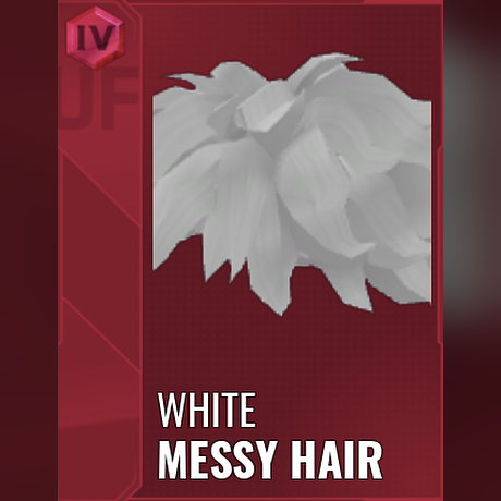 White Messy Hair — NFL Universe item